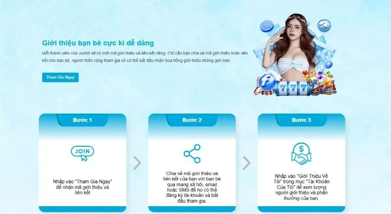 Cách lấy mã giới thiệu Jun88