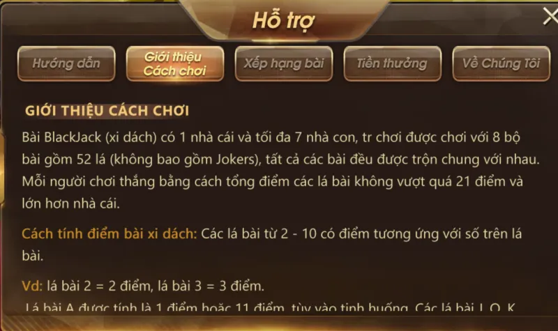 Game bài Blackjack Jun88